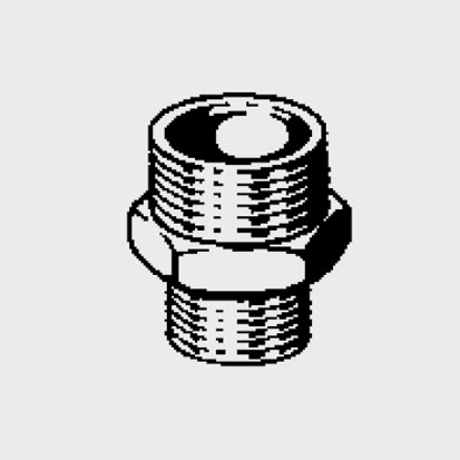 Ниппель бронза редукционный 1 1/4" х 1" Effebi - КонтурТерм