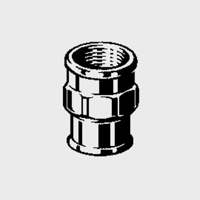 Муфта бронза редукционная  1/2" х 3/8" Effebi - КонтурТерм