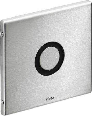 Кнопка для инсталляции для писсуара инфракрасная VIEGA Visign for Public, цвет сатин, подключение от сети  - КонтурТерм