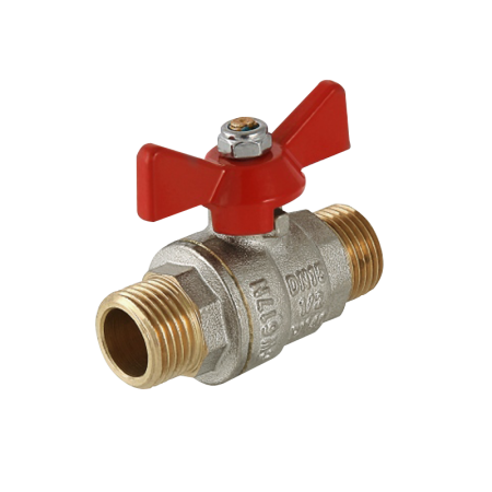 Кран шаровый 1" (РН х РН) PN40 мотылек Kalde - КонтурТерм