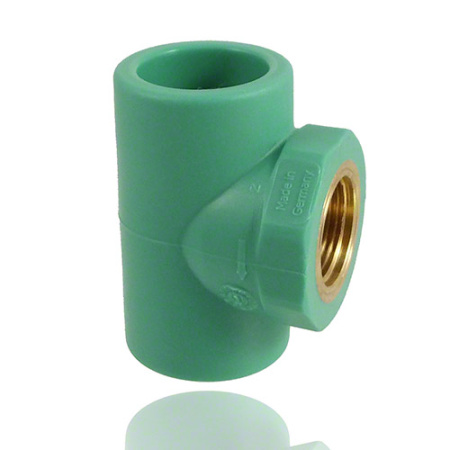 Тройник с резьбой полипропиленовый BANNINGER д 20 х 3/4" РВ PP-RCT - КонтурТерм