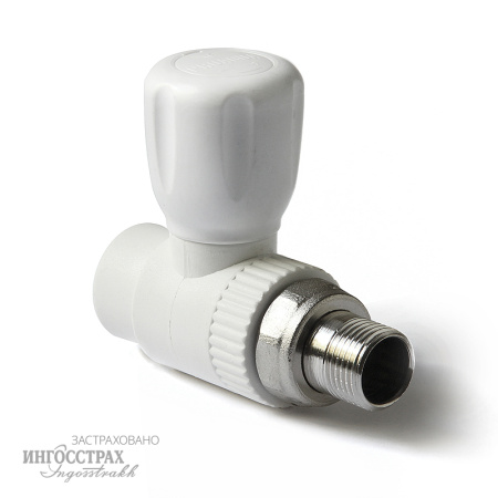 Кран радиаторный полипропиленовый Berke д 20 х 1/2",прямой Berke - КонтурТерм