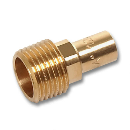 Ниппель бронза переходной ниппельный SANHA д 15 х 1/2" - КонтурТерм