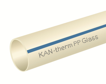 Труба полипропиленовая армированная стекловолокном KAN-therm PN20 SDR6  д 40 x 6,7 (4м) - КонтурТерм