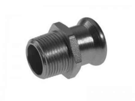 Ниппель из оцинкованной стали Kan-therm Steel 35 х 1 1/4" РН - КонтурТерм