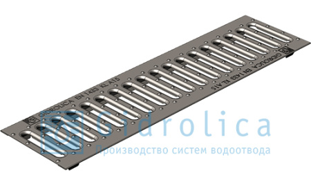 Решетка водоприемная РВ -10.13,6.50 штамп. стальная оцинк., кл. А15 Gidrolica Standart - КонтурТерм