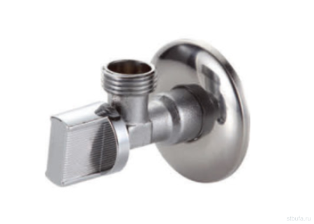 Кран угловой хром 1/2" х 3/4" РНхРН д/сантехприборов Frap - КонтурТерм