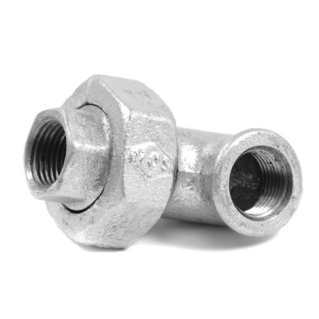 Соединение разборное угловое оцинкованное GEBO 1/2" (РВ х РВ)  - КонтурТерм