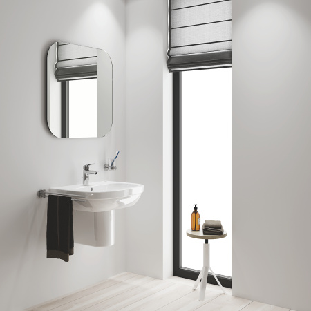 Смеситель для раковины Grohe Eurosmart с донным клапаном, хром - КонтурТерм