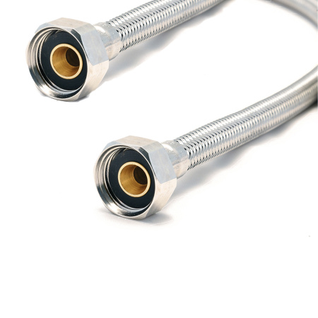 Шланг в металлической оплетке TUCAI 1/2" 100см (РВ х РВ) TAQ HG -1212 - КонтурТерм