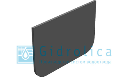 Заглушка торцевая для лотка, пластиковая (комплект, 2 шт.) Gidrolica Light - КонтурТерм