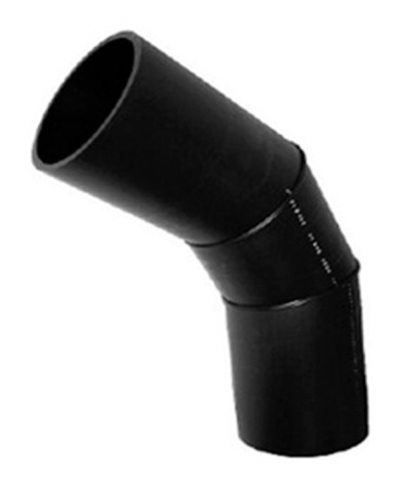Колено сегментное полэтиленовое Zinplast PE100 SDR17 d315 45°  - КонтурТерм