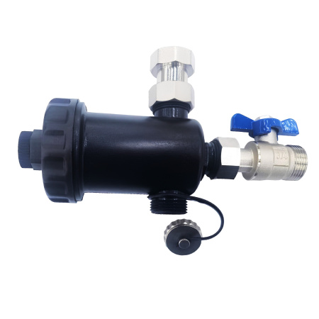 Фильтр магнитный SantechSystems для системы отопления 3/4", угловой/прямой (кран 1 шт.) - КонтурТерм