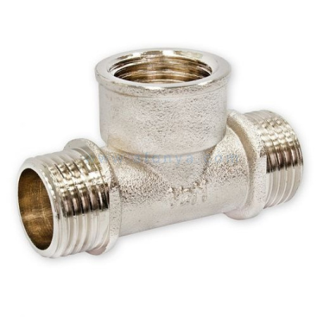 Тройник латунный Gappo 1/2" РН-РВ-РН - КонтурТерм