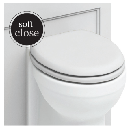 Сиденье для унитаза Burlington Classic S45 Soft Close, цвет белый матовый, мдф - КонтурТерм