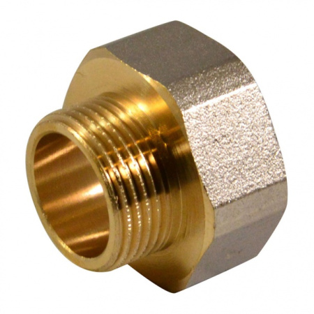 Муфта редукционная латунь 1 1/2" - 1/2" РВ х РН (ДУ 40-15) Gappo - КонтурТерм