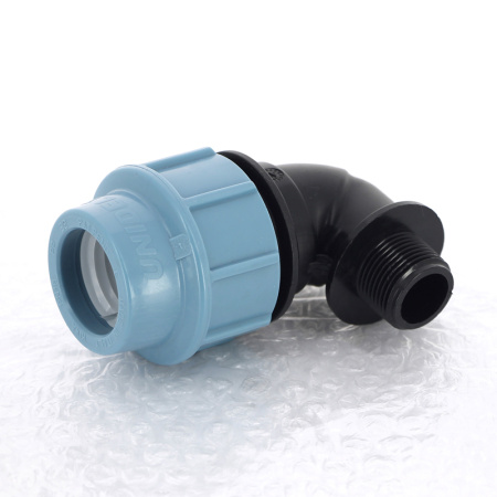 Колено для полиэтиленовых труб Unidelta д 63 х 1 1/2" (ПЭ х РН)  - КонтурТерм