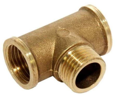 Тройник латунный Gappo 1/2" РВ-РН-РВ - КонтурТерм