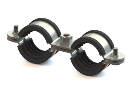 Держатель мет. с рез. 2 х 17g (15 - 18 мм) (3/8") NICZUK METALL-pl - КонтурТерм