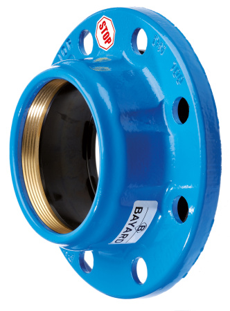 Фланец насадной для PVC, PE труб 125/125мм PN10/16 MAJOR STOP BELGICAST - КонтурТерм