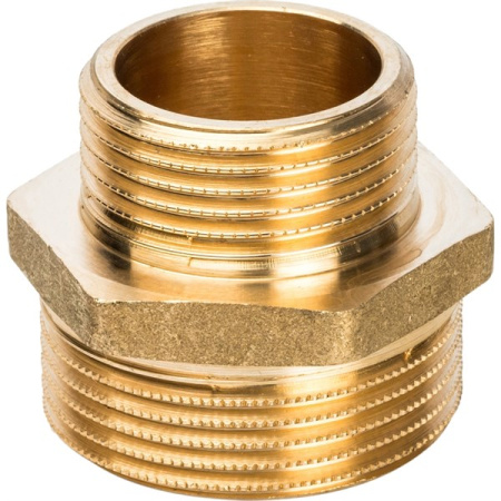 Ниппель редукционный латунь 1 1/4" х 1/2" (ДУ 32-15) Gappo - КонтурТерм