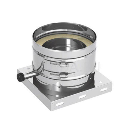 Пластина основания дымоходная Jeremias c боковым выпуском конденсата д.180  DW-FU06 - КонтурТерм