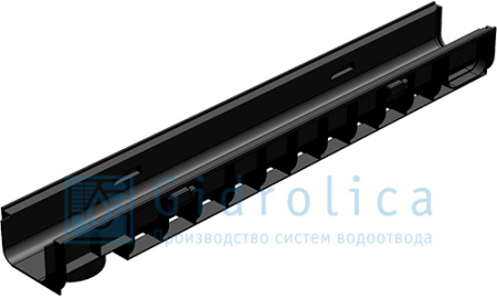 Лоток ЛВ-10.14,5.10, H=100 мм, пластиковый кл. С250 Gidrolica Standart - КонтурТерм