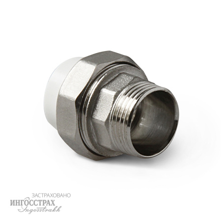 Соединение разборное полипропиленовое Berke д 20 х 1/2" РН - КонтурТерм