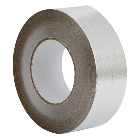 Лента клейкая алюминиевая армированная Europlast 50 мм L-50 м  - КонтурТерм