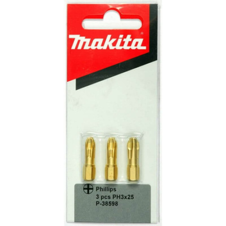 Бита PH3, 25мм, алмазная, P-38598 Makita (3шт/уп) - КонтурТерм