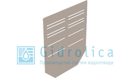 Заглушка торцевая универсальная для лотка DN100 H=80 мм, стальная оцинкованная (BGF-Z SV) - КонтурТерм